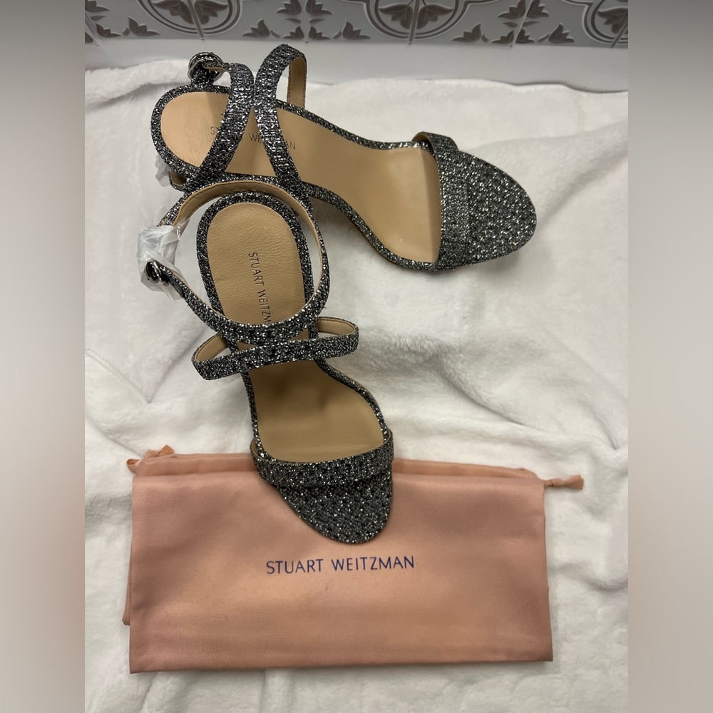 Crystal Buckle 95 Glitter Sandal
